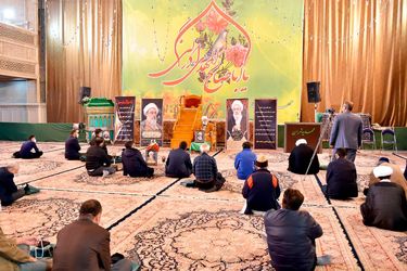 حضور قالیباف در مراسم ختم آیت الله مجتهد شبستری