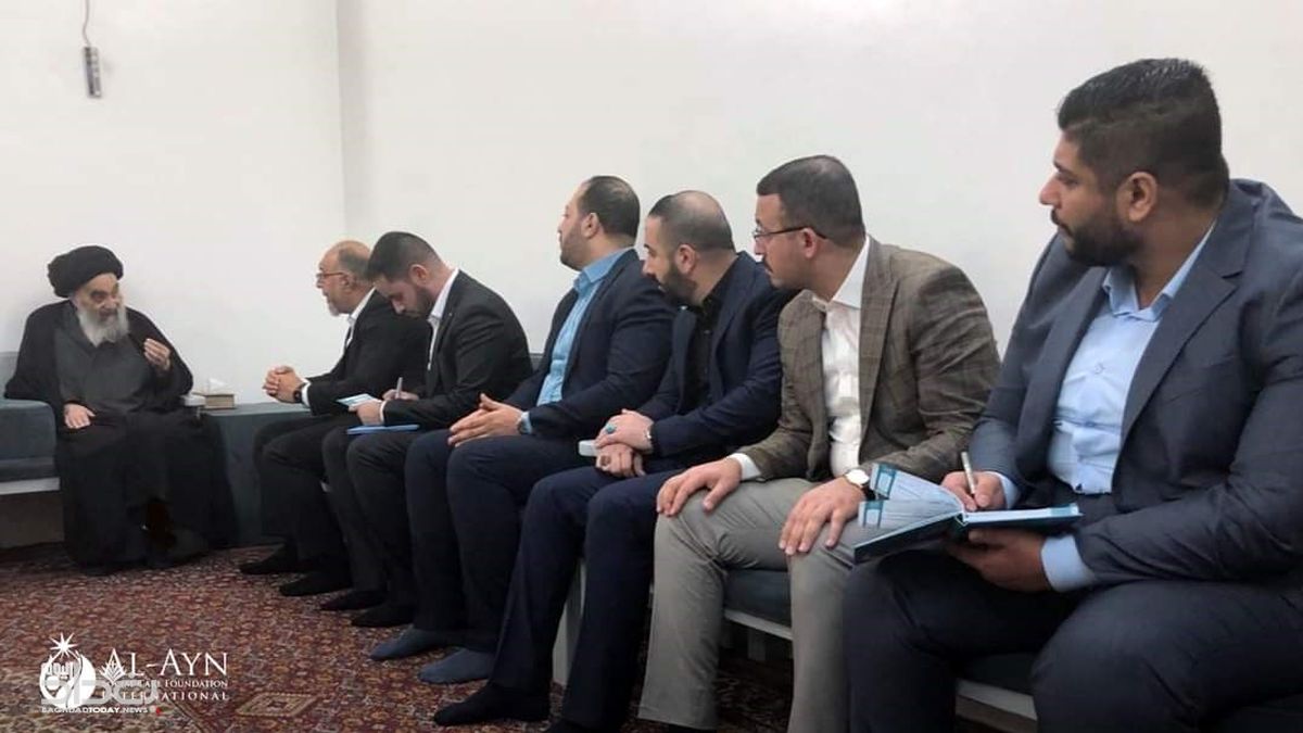 جدیدترین تصویر از آیت‌الله سیستانی+عکس