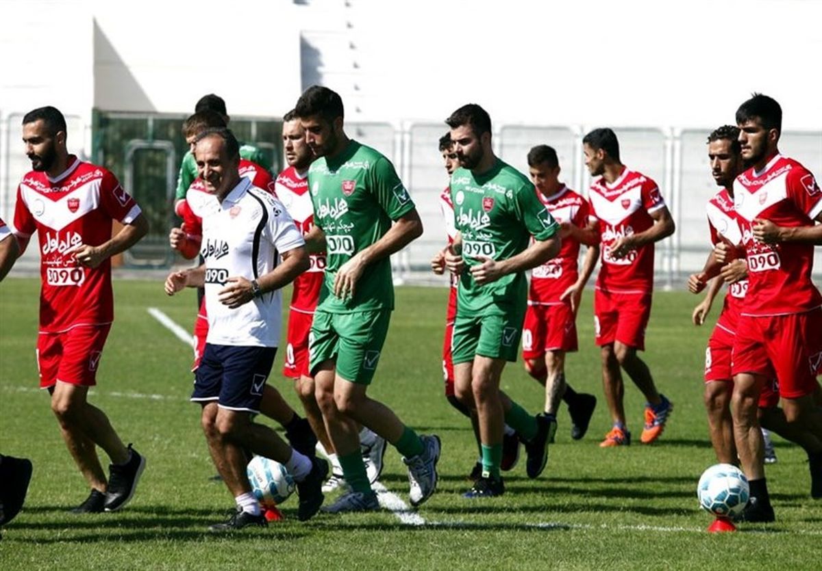  تمرین پرفشار پرسپولیسی‌ها در روز مسابقه 