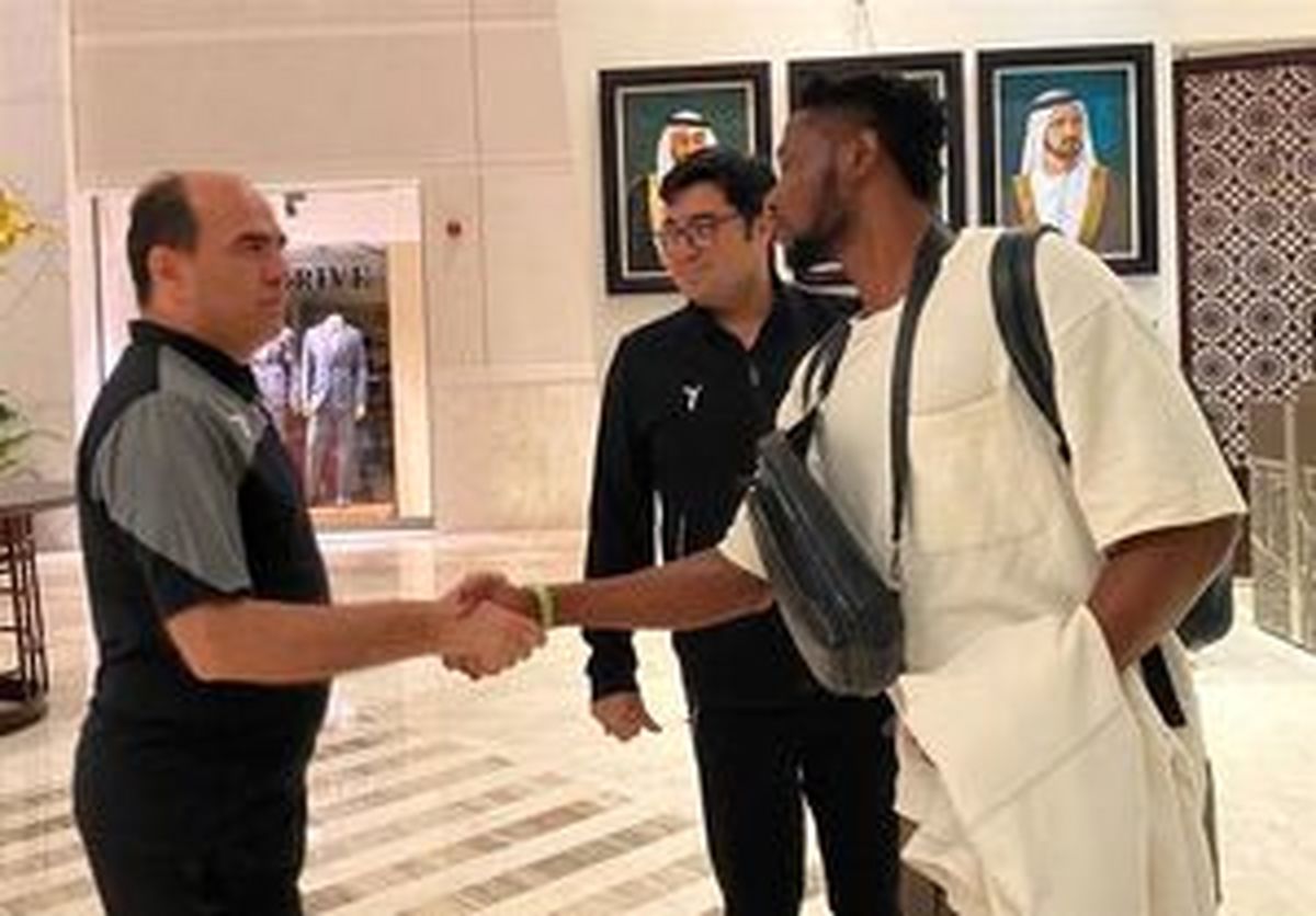 
حضور جوما در تمرینات گروهی استقلال