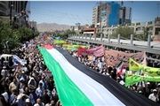 حضور راهپیمایان تهرانی در مسیرها پیش از آغاز رسمی مراسم روز قدس
