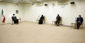 دیدار رهبر معظم انقلاب با خانواده شهید محسن فخری‌زاده