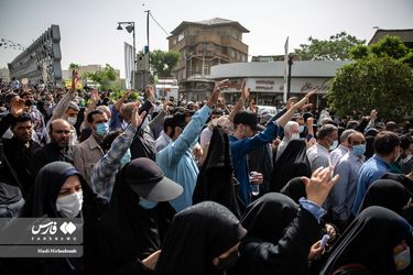 مراسم تشییع پیکر شهید صیاد خدایی/گزارش تصویری