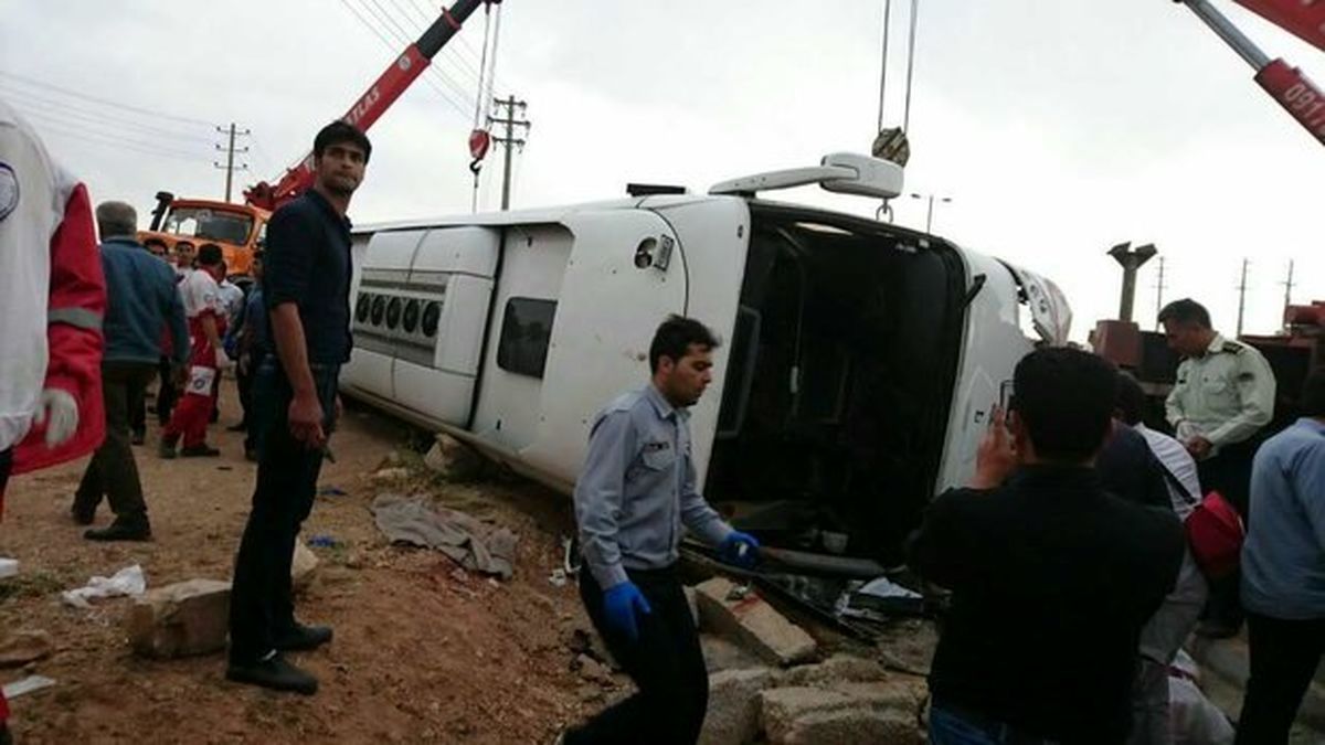 آخرین جزئیات واژگونی اتوبوس «ولوو» در سوادکوه