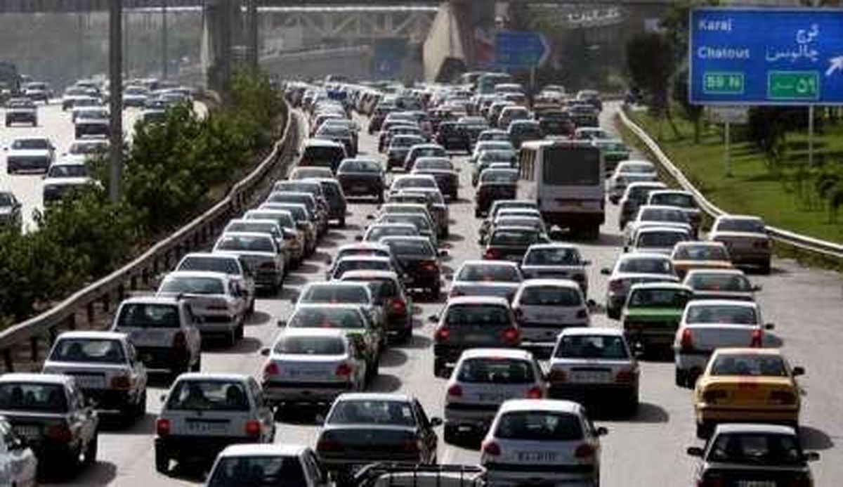 ترافیک پرحجم در مسیر آزادراه «کرج ـ قزوین» و «قزوین ـ رشت»