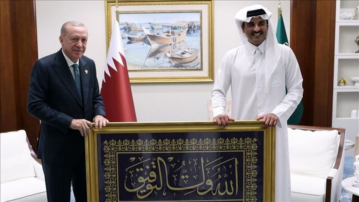جمله خاص اردوغان به امیر قطر