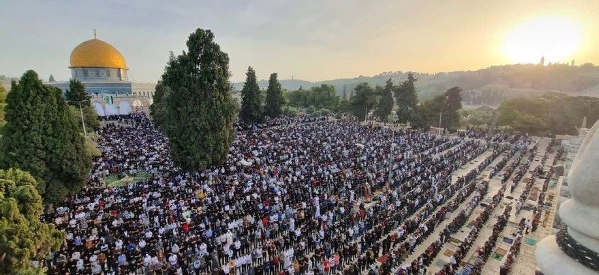 مسجدالاقصی میزبان 200 هزار نمازگزار/گزارش تصویری