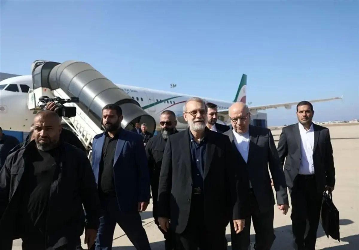 ورود لاریجانی به بیروت +جزئیات سفر