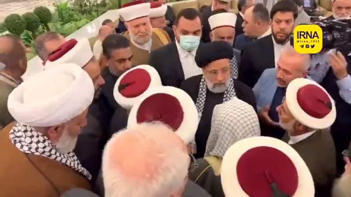 گفت‌وگوی صمیمانه علمای اهل سنت سوریه با رئیس‌جمهور+فیلم