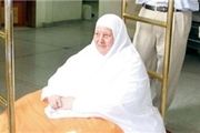 چاق‌ترین حاجیه امسال وارد مدینه منوره شد + عکس