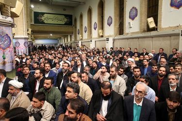 دیدار مداحان و شاعران اهل بیت‌(ع) با مقام معظم رهبری/گزارش تصویری