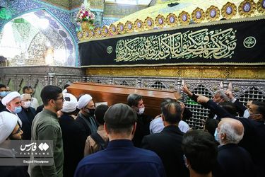 تشییع همسر آیت‌الله جوادی آملی در قم/گزارش تصویری