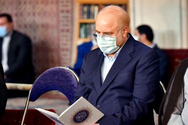 حضور قالیباف در مراسم ختم آیت الله مجتهد شبستری