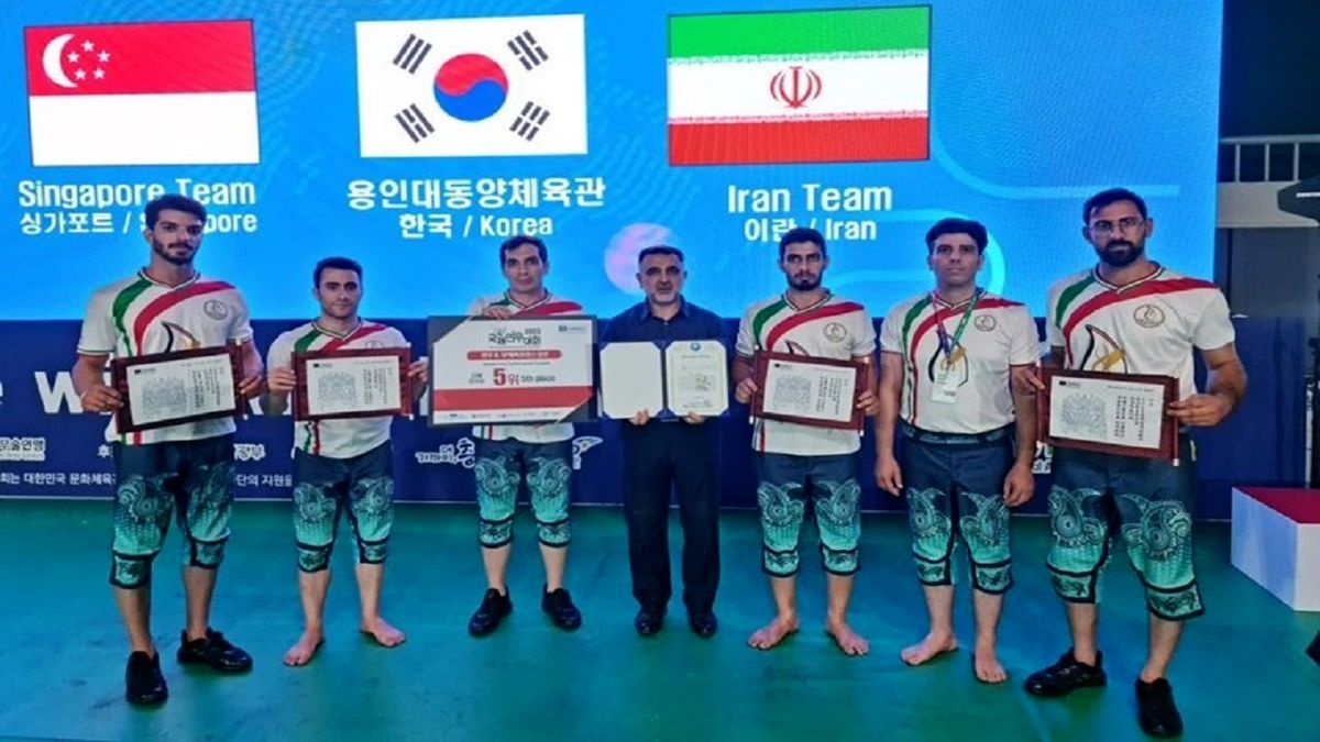 زورخانه ایران پنجمین تیم برتر در مسابقات هنر‌های رزمی
