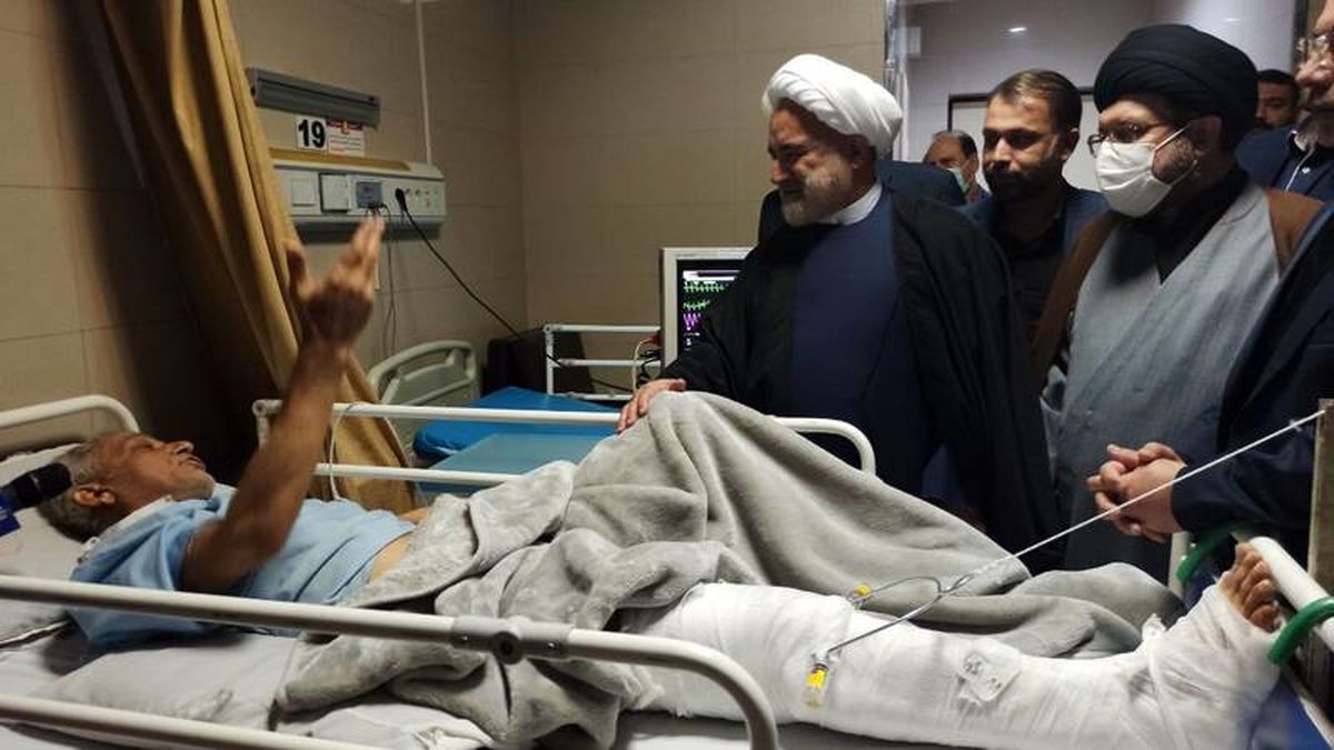 عیادت معاون اول قوه‌قضاییه از مجروحان حادثه تروریستی شیراز