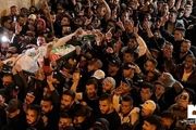 تشییع پیکر دو برادر شهید فلسطینی در رام الله