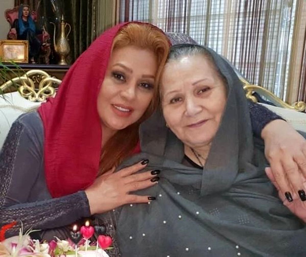 نسرین مقانلو باز هم عزادار شد+ عکس
