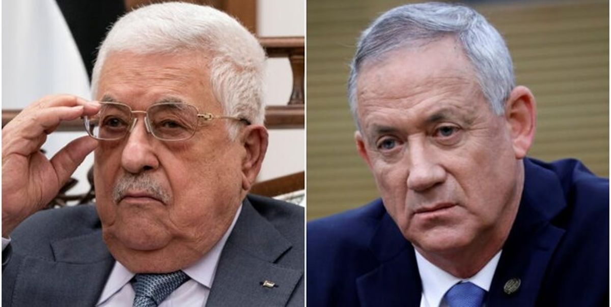 دیدار محمود عباس با بنی گانتز در فلسطین اشغالی