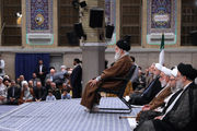 دیدار میهمانان کنفرانس بین‌المللی وحدت با رهبر انقلاب/گزارش تصویری