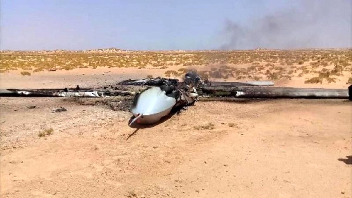 سرنگونی پهپاد ترکیه در غرب طرابلس