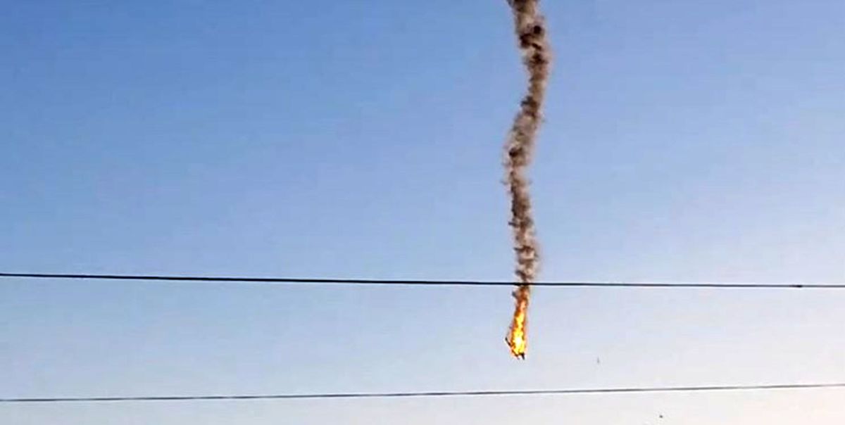 سقوط پهپاد جاسوسی آمریکا در سوریه