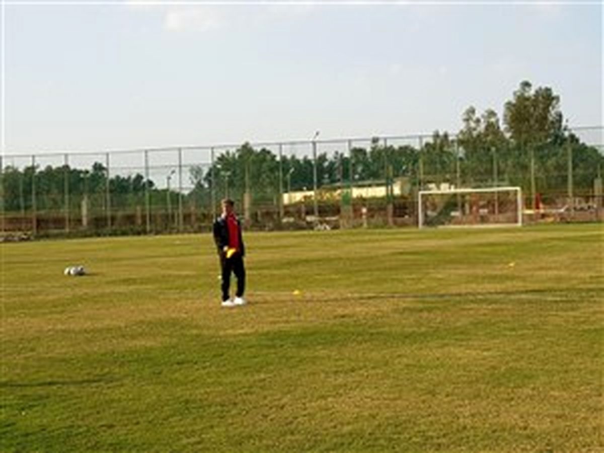 فریاد افشین قطبی در اولین روز تمرین فولاد
