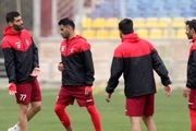 تمرین پرسپولیس| آقا وسط بازیکنان پرسپولیس در غیاب سید جلال و سیامک