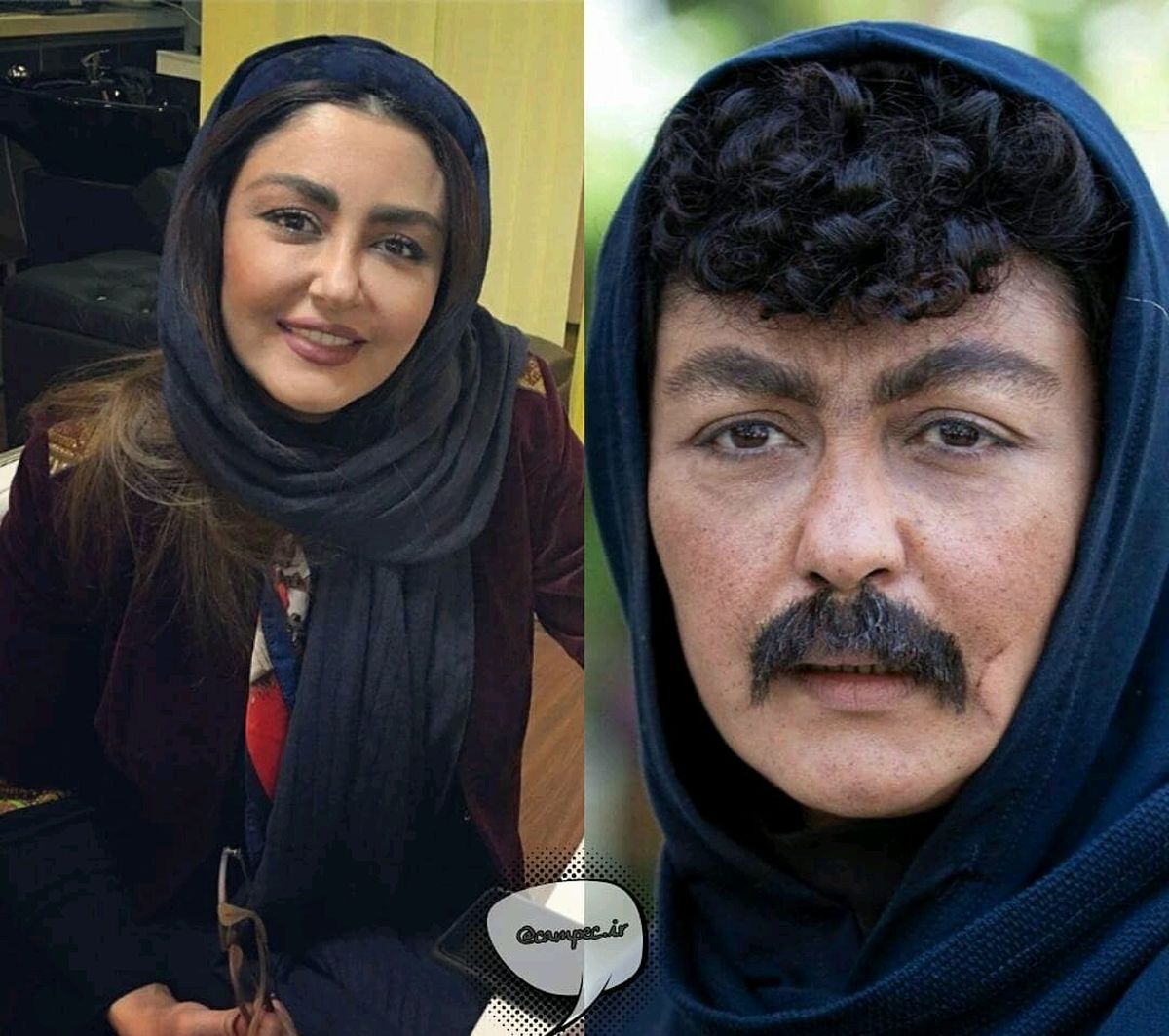 «شقایق فراهانی» با یه مشت سبیل پرپشت +عکس